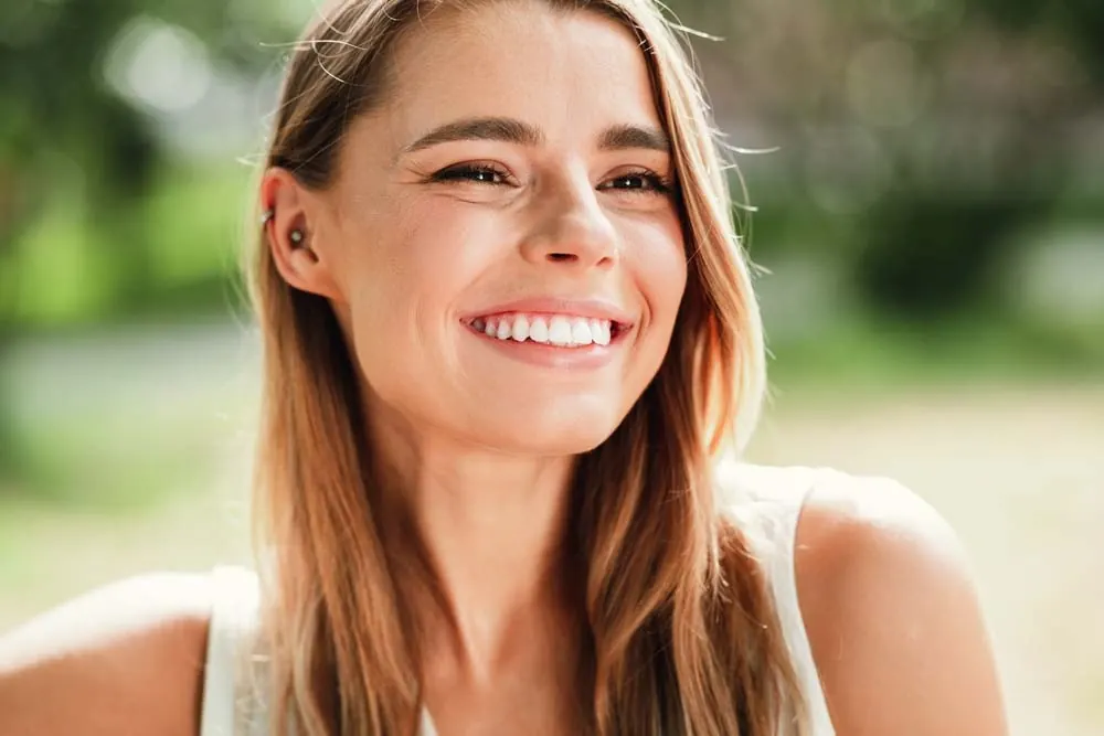 Professional teeth whitening treatment